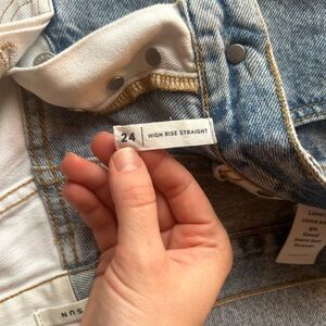 Pacsun Jeans -  High Rise Blue and White